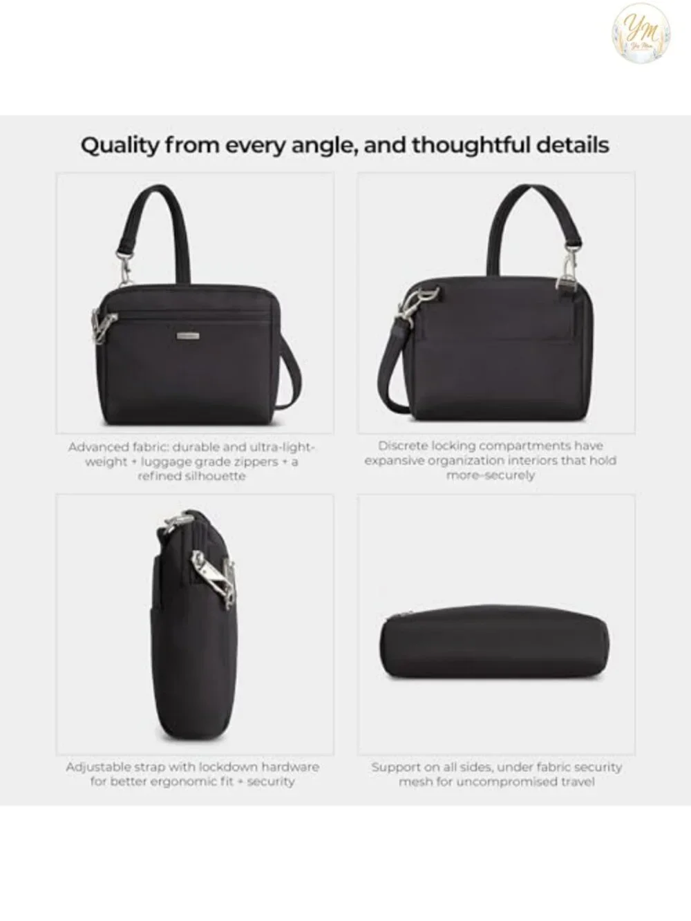 Anti-Theft Convertible Crossbody & Waist Pack with Locking Compartments